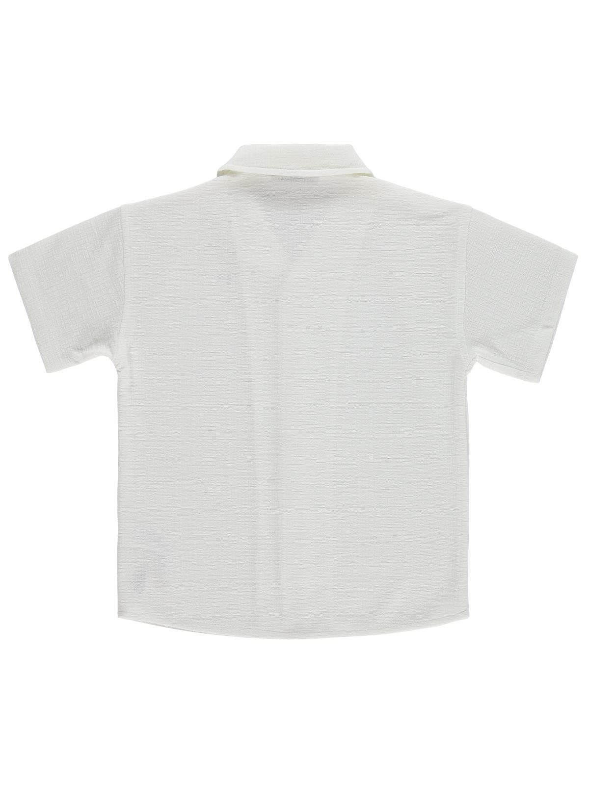 Pierre Cardin Tatil Yaka Basic 6-9 Yaş Gömlek - Beyaz
