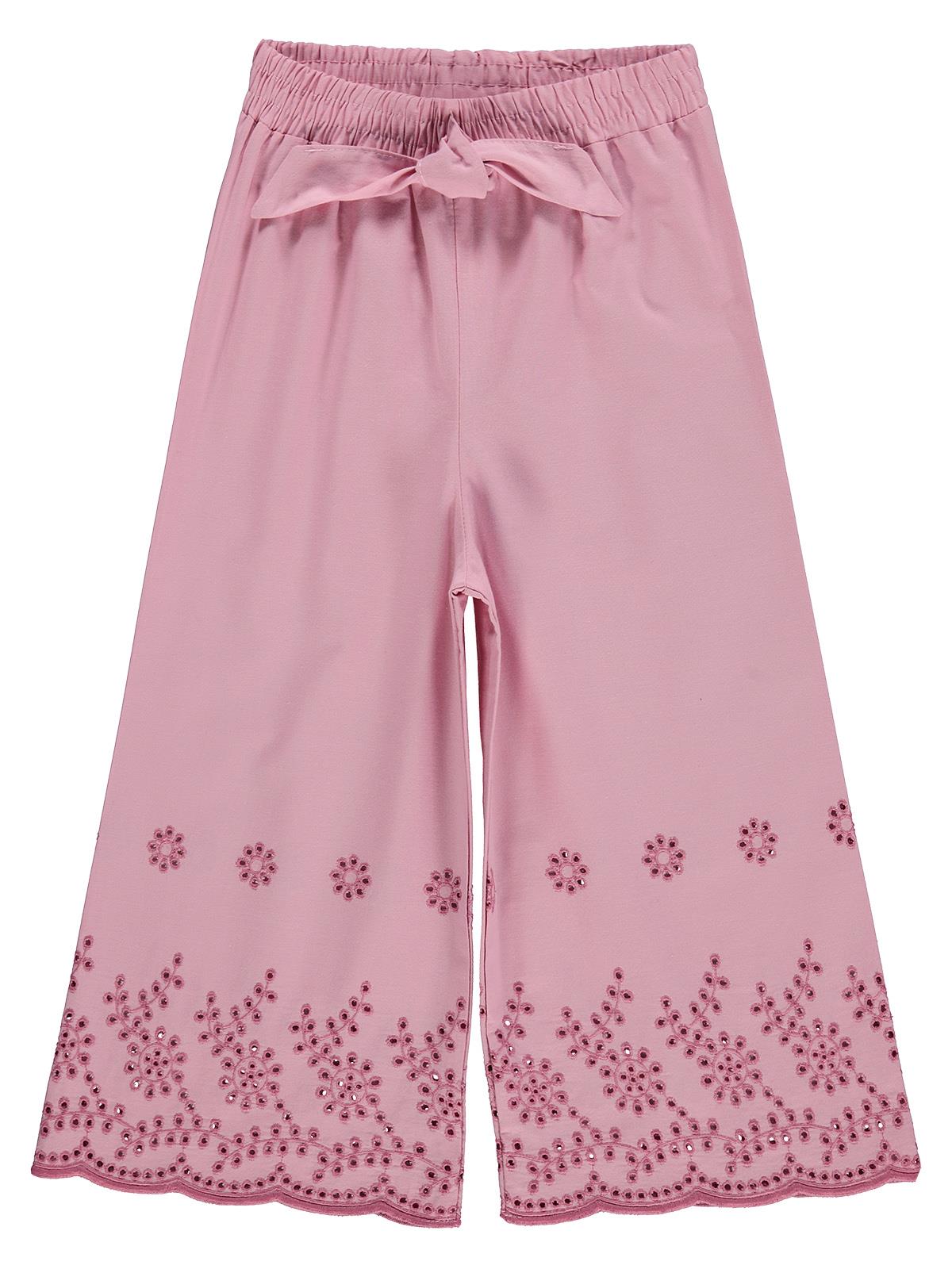 Civil Girls Beli Kemerli 2-5 Yaş Pantolon  - Pembe