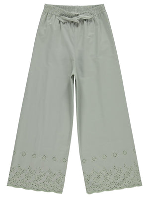 Civil Girls Beli Kemerli 10-13 Yaş Pantolon - Yeşil