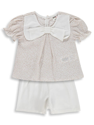 Civil Baby Yaka Fiyonklu 6-18 Ay Takım - Kahverengi