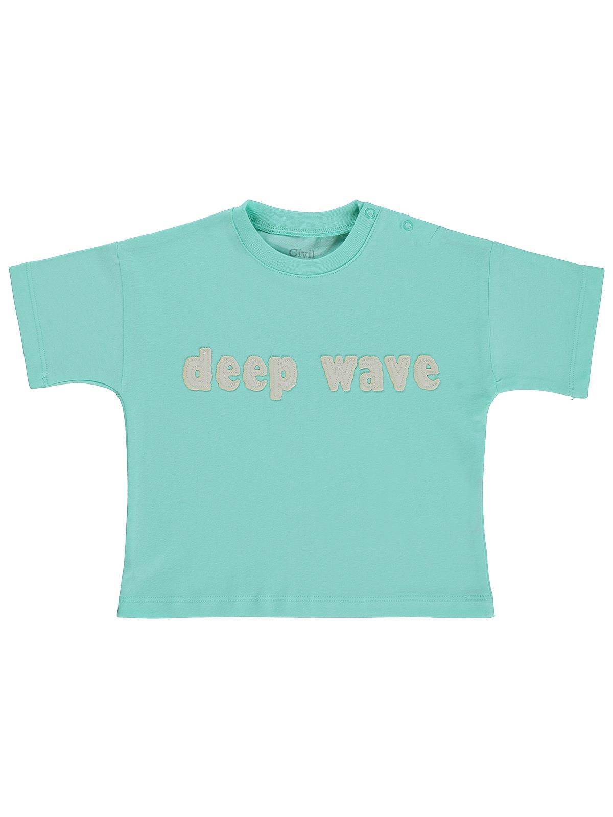 Civil Baby Deep Wave 6-18 Ay Tişört - Yeşil