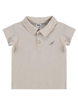 Civil Baby Dinozor Nakışlı 6-18 Ay Tişört - Bej