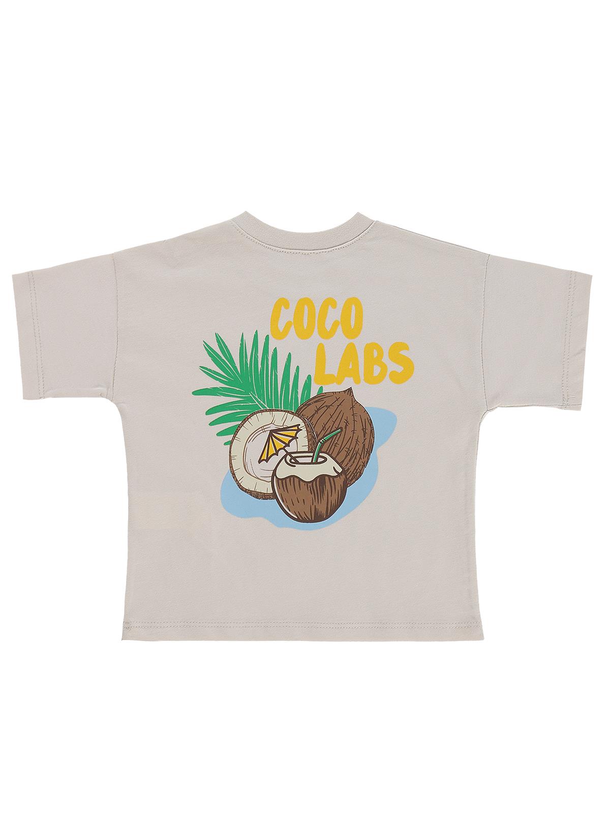 Civil Baby Coco Labs Baskılı 6-18 Ay Tişört - Bej