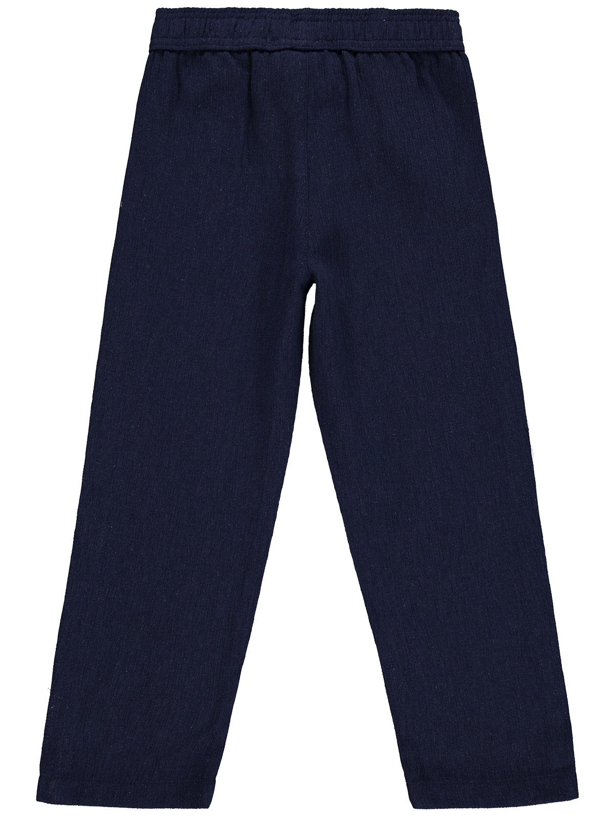 Civil Boys Kendinden Desenli 10-13 Yaş Pantolon - Lacivert