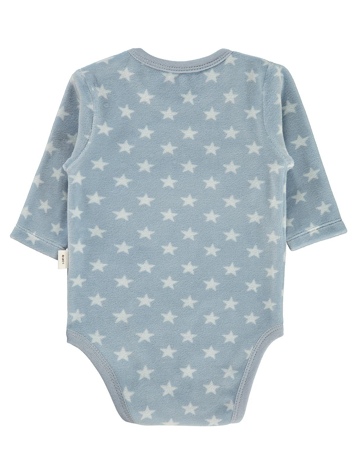 Civil Baby Little Star Nakışlı 1-18 Ay Çıtçıtlı Badi - Mavi