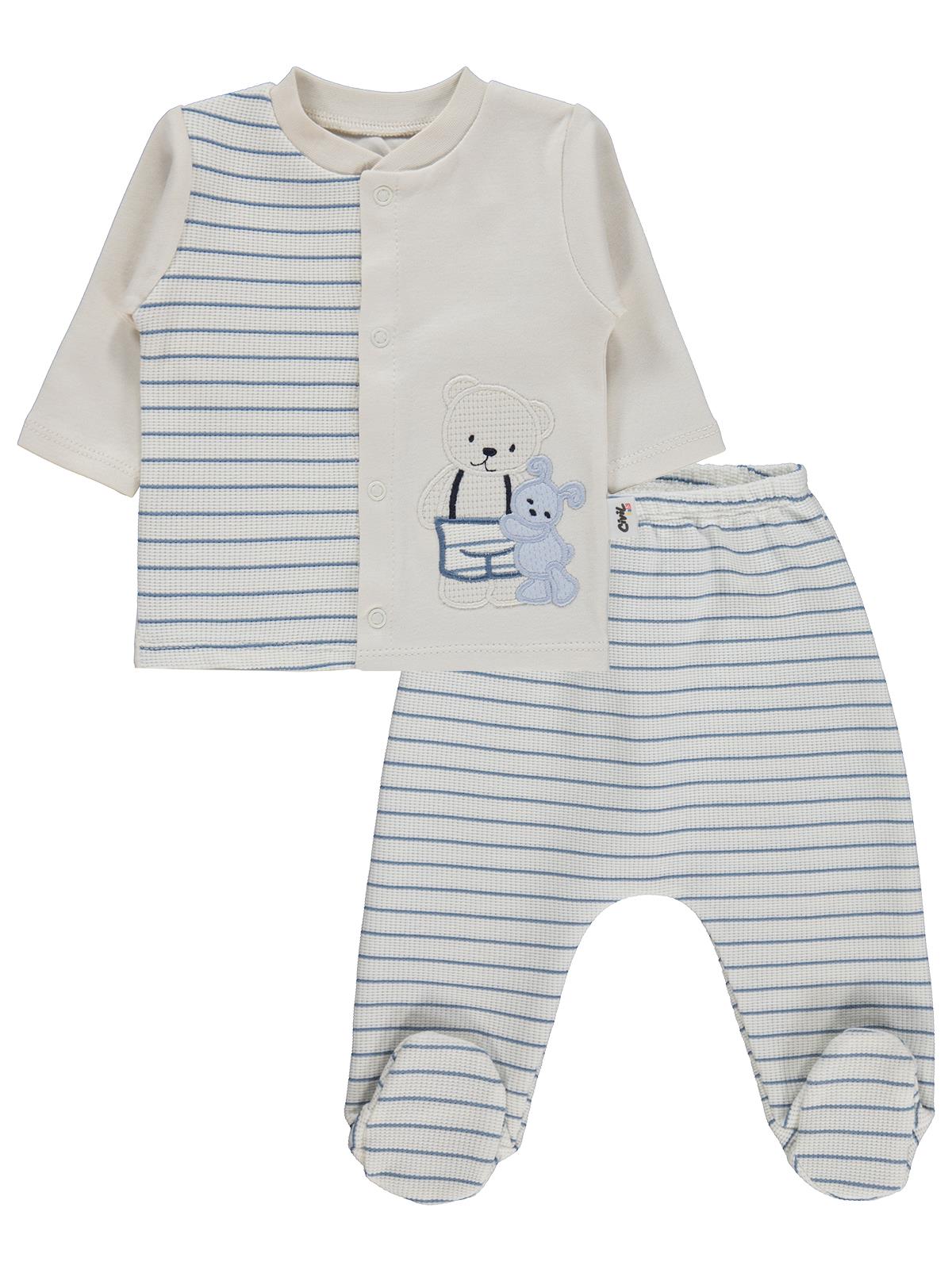 Civil Baby Teddy 10'lu 0-24 Ay Zıbın Setleri - Mavi
