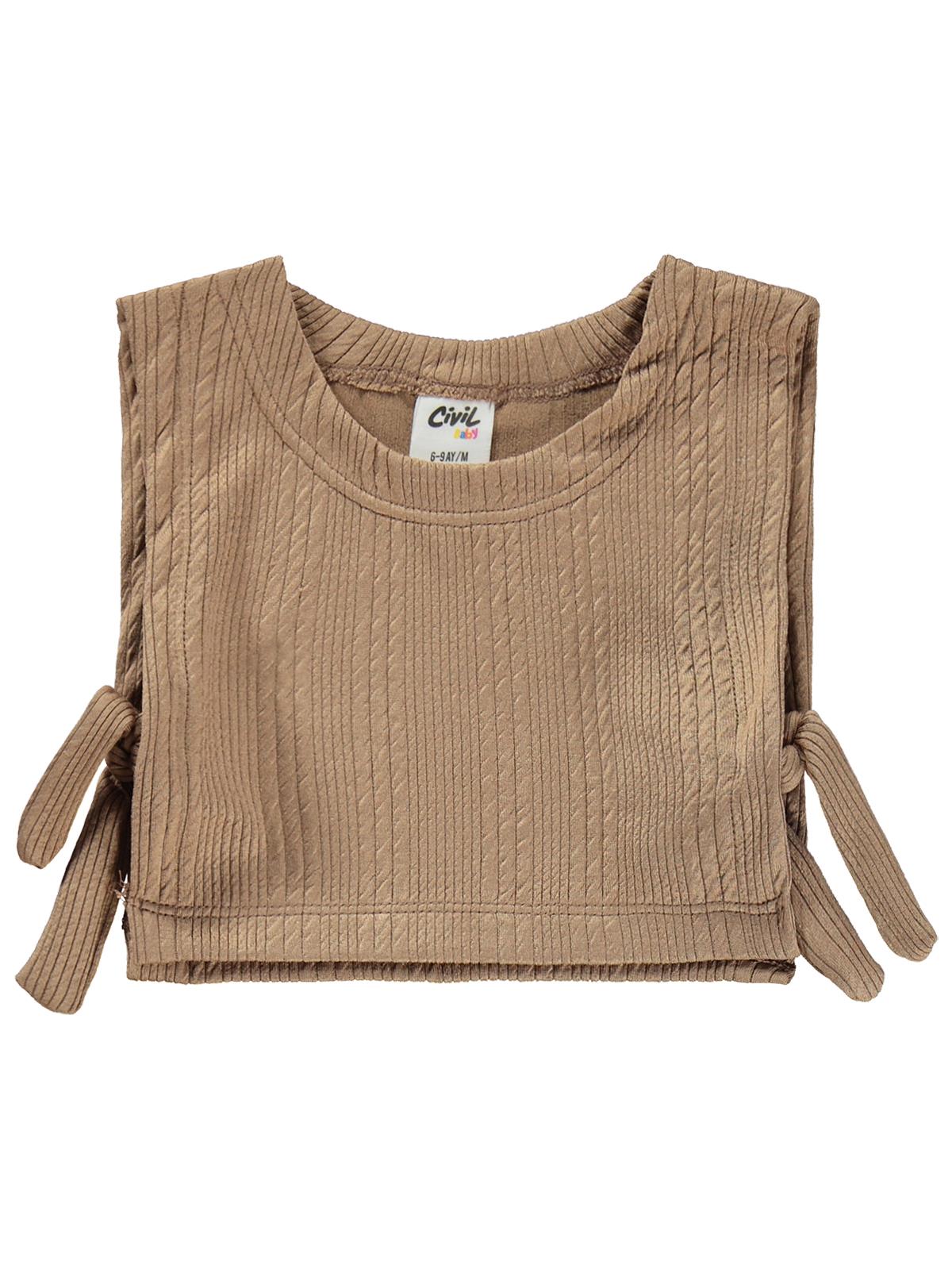 Civil Baby Bebe Yakalı 6-18 Ay Takım - Bej