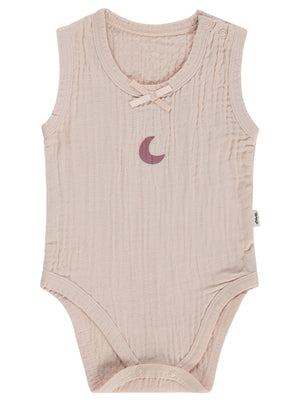 Civil Baby Hilal Baskılı 1-36 Ay Çıtçıtlı Badi - Pembe