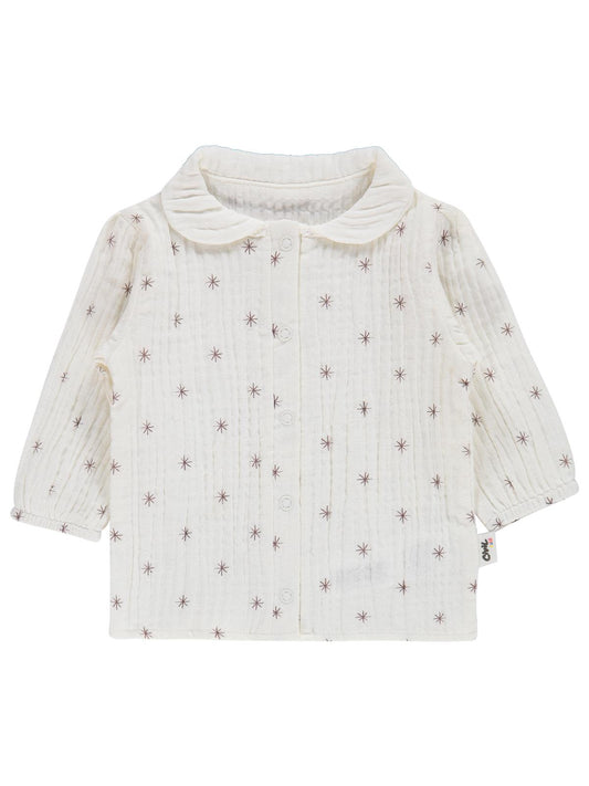 Civil Baby Yıldız Empirme 3-12 Ay Pijama Takımı - Kahverengi