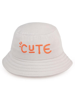 Civil Boys Cute Nakışlı 2-5 Yaş Çocuk Erkek Fötr Şapka - Bej