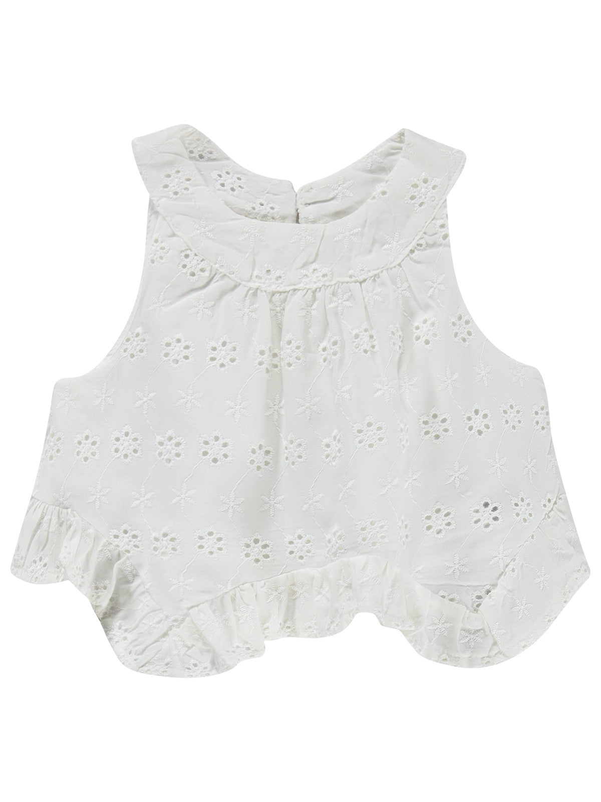 Civil Baby Brodeli Şortlu 6-18 Ay Takım - Kırık Beyaz