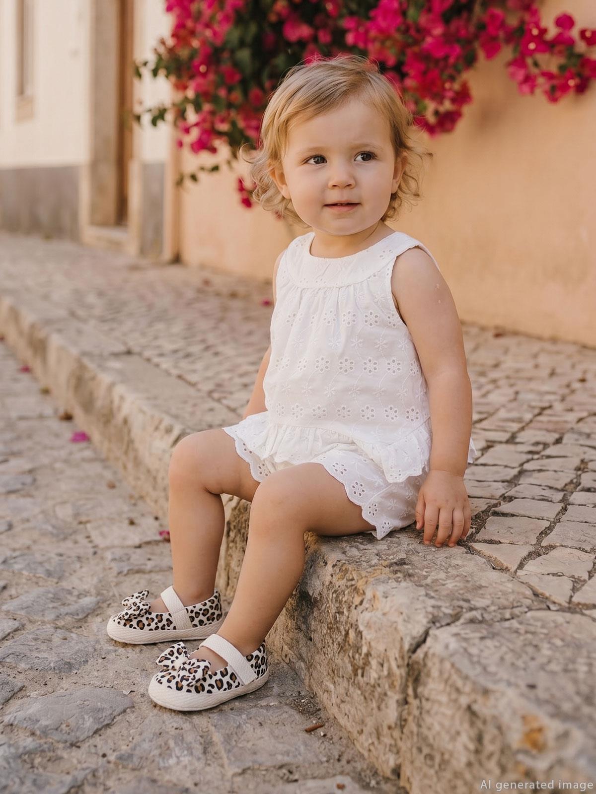 Civil Baby Brodeli Şortlu 6-18 Ay Takım - Kırık Beyaz
