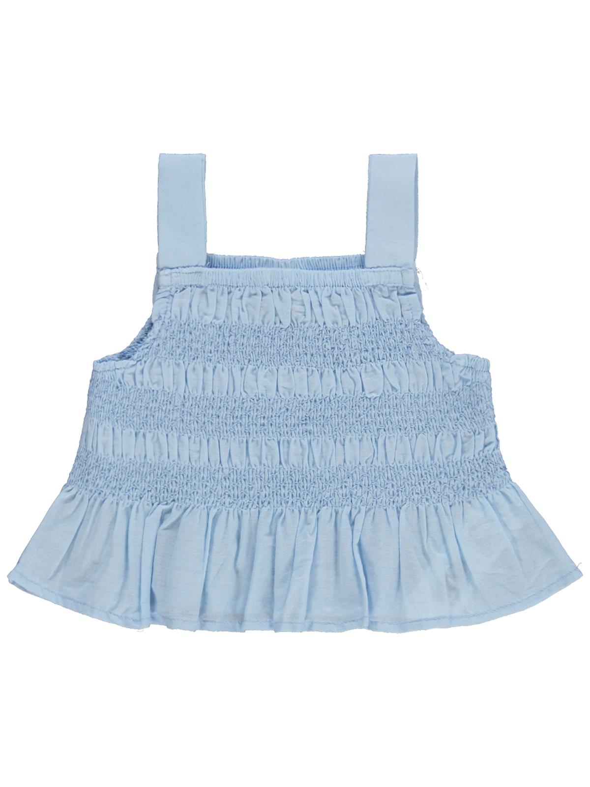 Civil Baby Denim Şortlu Askılı 6-18 Ay Takım - Mavi