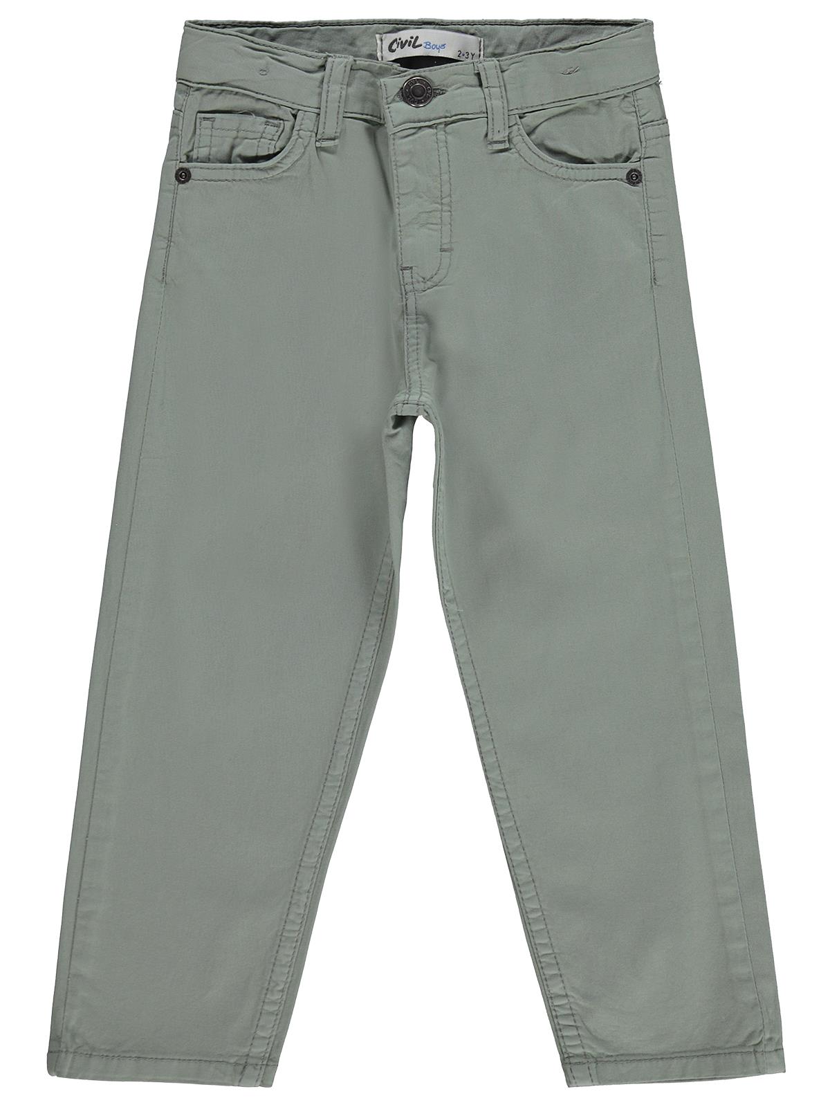 Civil Boys 5 Cep Basic 2-5 Yaş Pantolon - Yeşil