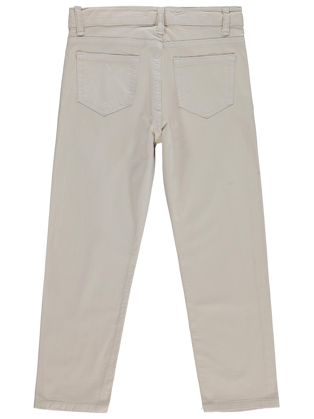 Civil Erkek Çocuk 5 Cep Basic Pantolon | Gabardin | Okul Kreş ve Günlük Kullanım - Koyu Taş Rengi