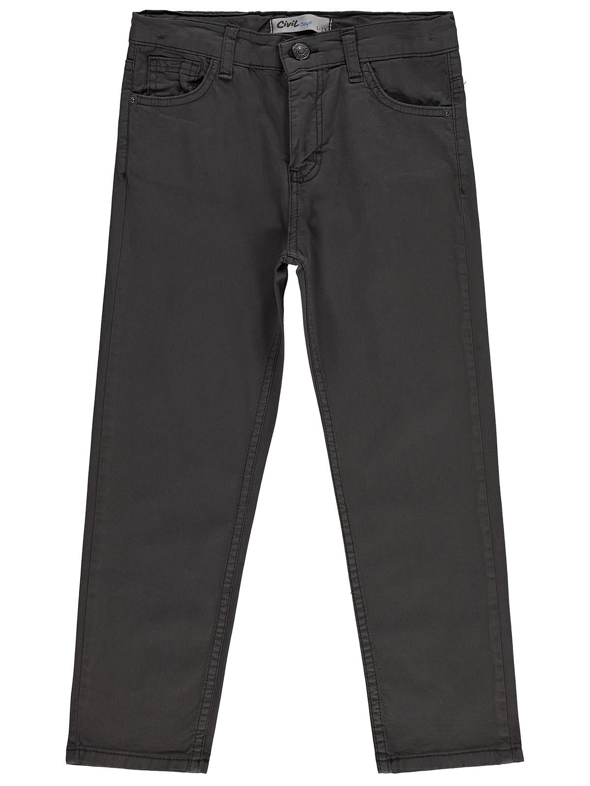 Civil Boys Erkek Çocuk 5 Cep Basic 10-13 Yaş Pantolon - Kahverengi