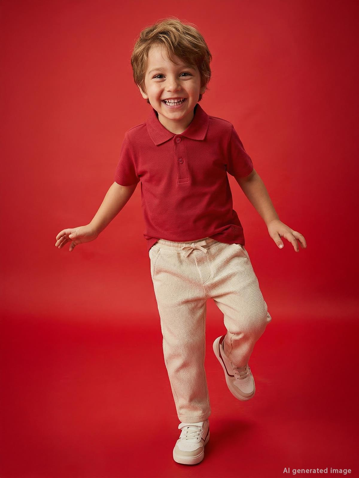 Civil Boys Dokulu 2-5 Yaş Pantolon - Beyaz