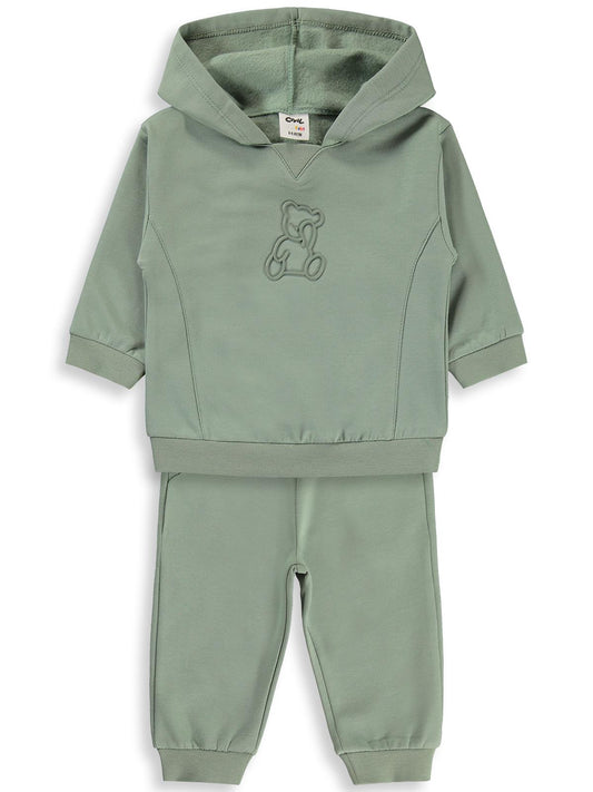 Civil Baby Teddy Baskılı 6-18 Ay Takım - Yeşil