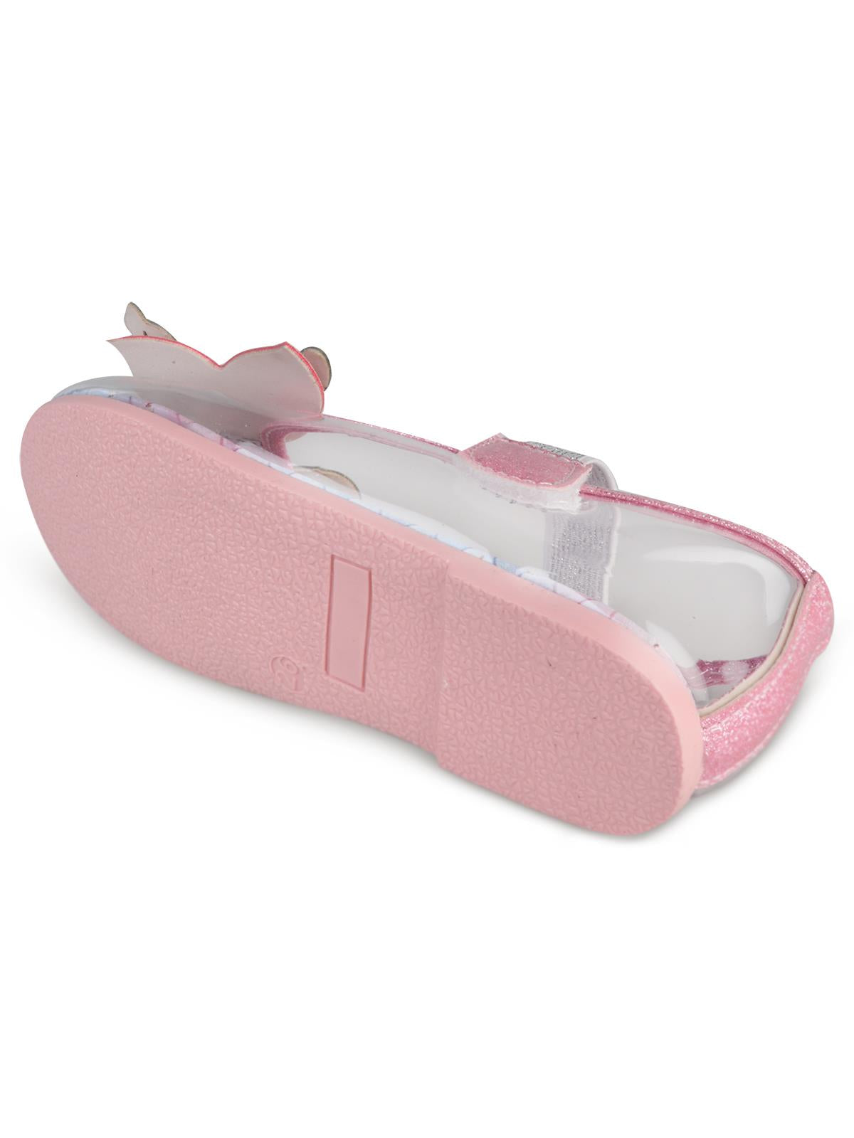 Civil Girls Şeffaf Fiyonklu 31-35 Numara Babet Ayakkabı - Pembe