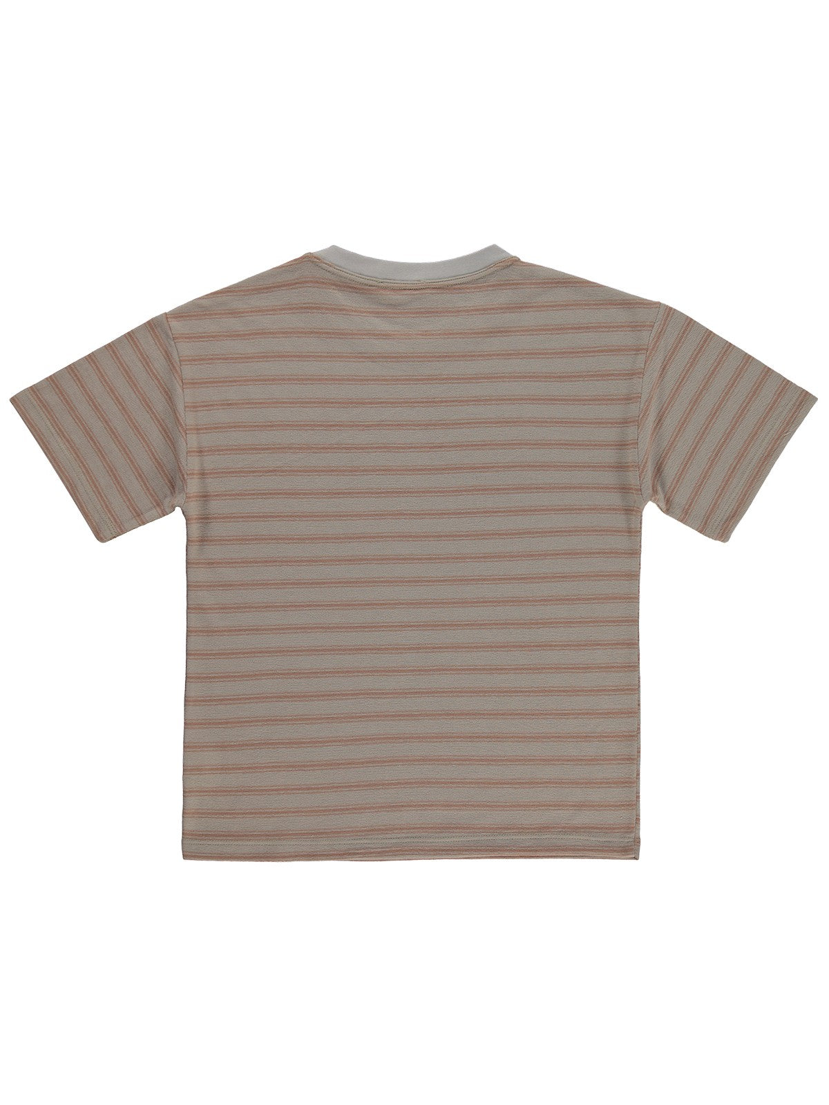 Civil Boys Jakar Çizgili 10-13 Yaş Tişört - Kahve