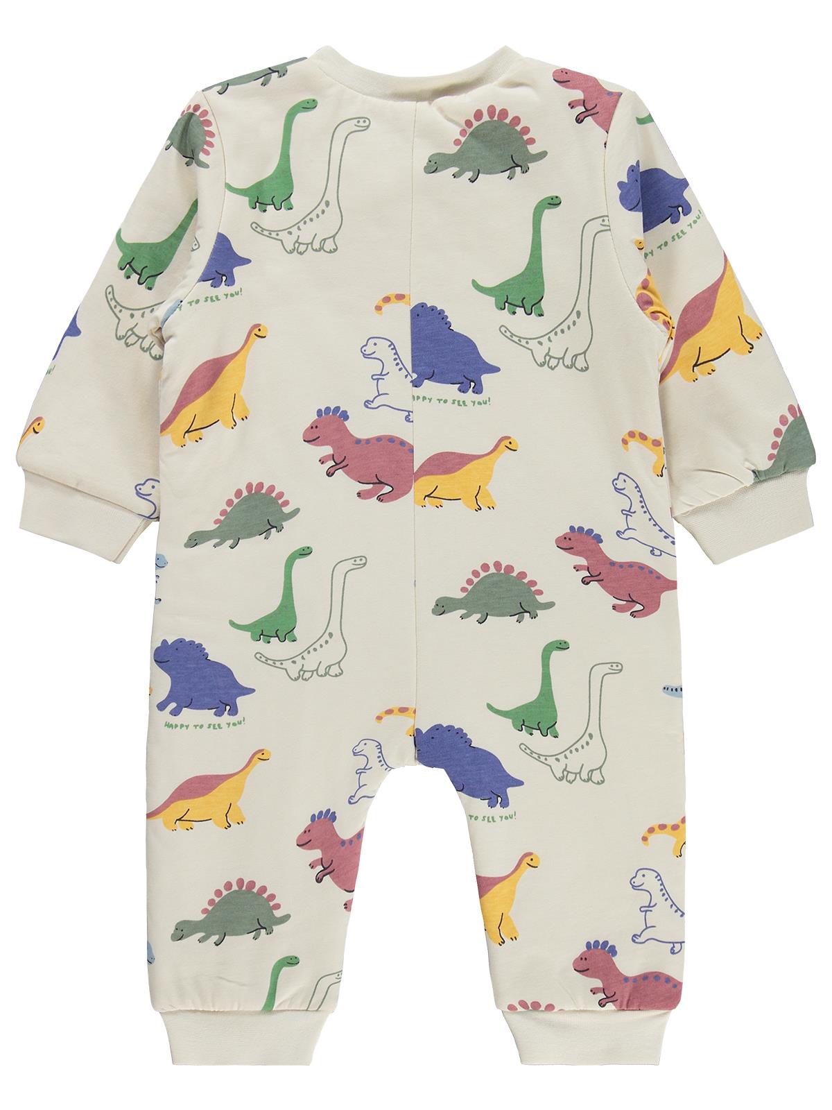 Civil Baby Dino Baskılı Erkek 12-24 Ay Uyku Tulumu - Bej
