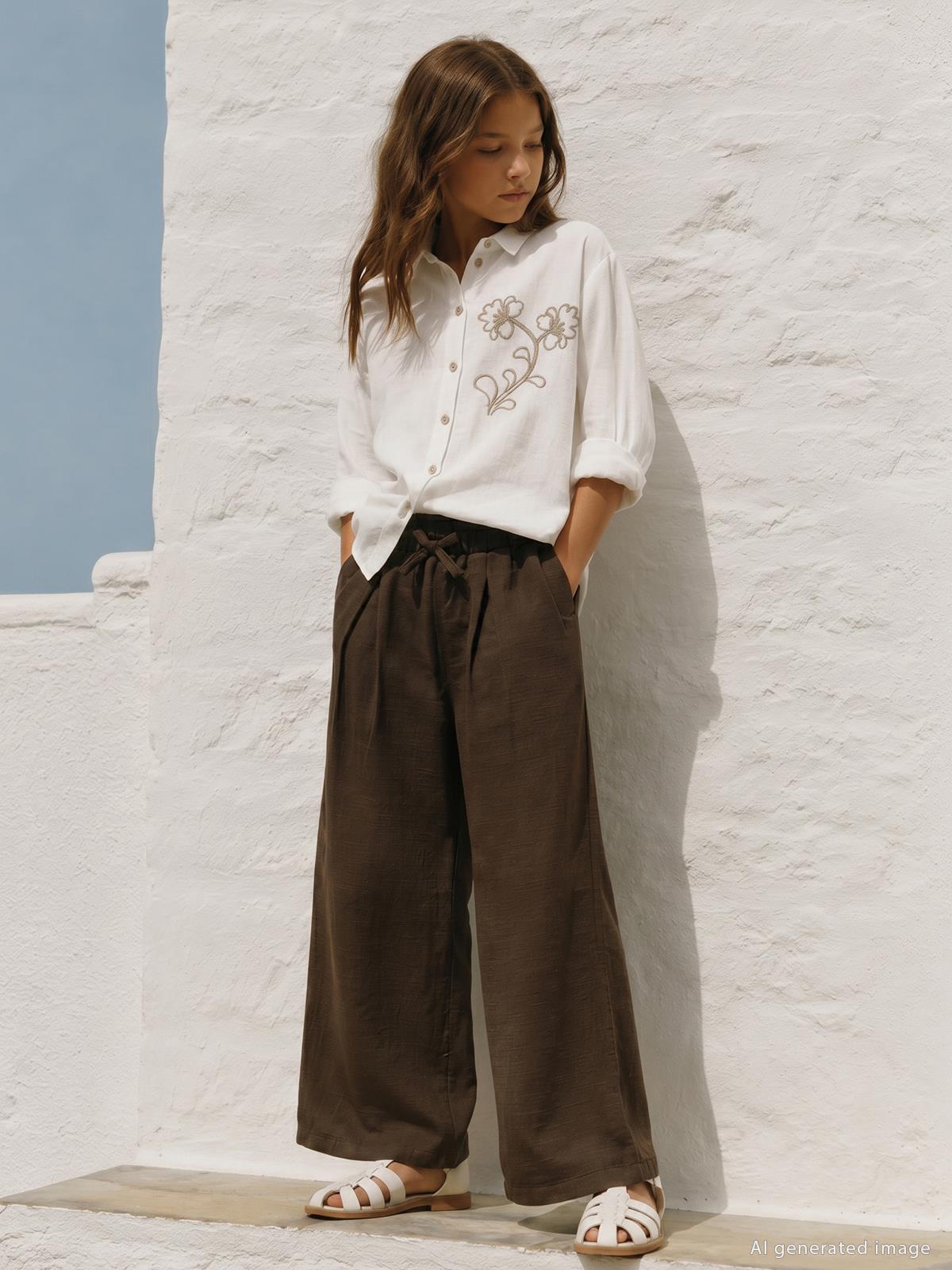 Pierre Cardin 10-12 Yaş Pantolon - Kahve