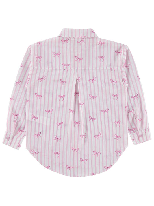 Civil Girls Fiyonk Baskılı 10-13 Yaş Gömlek - Pembe