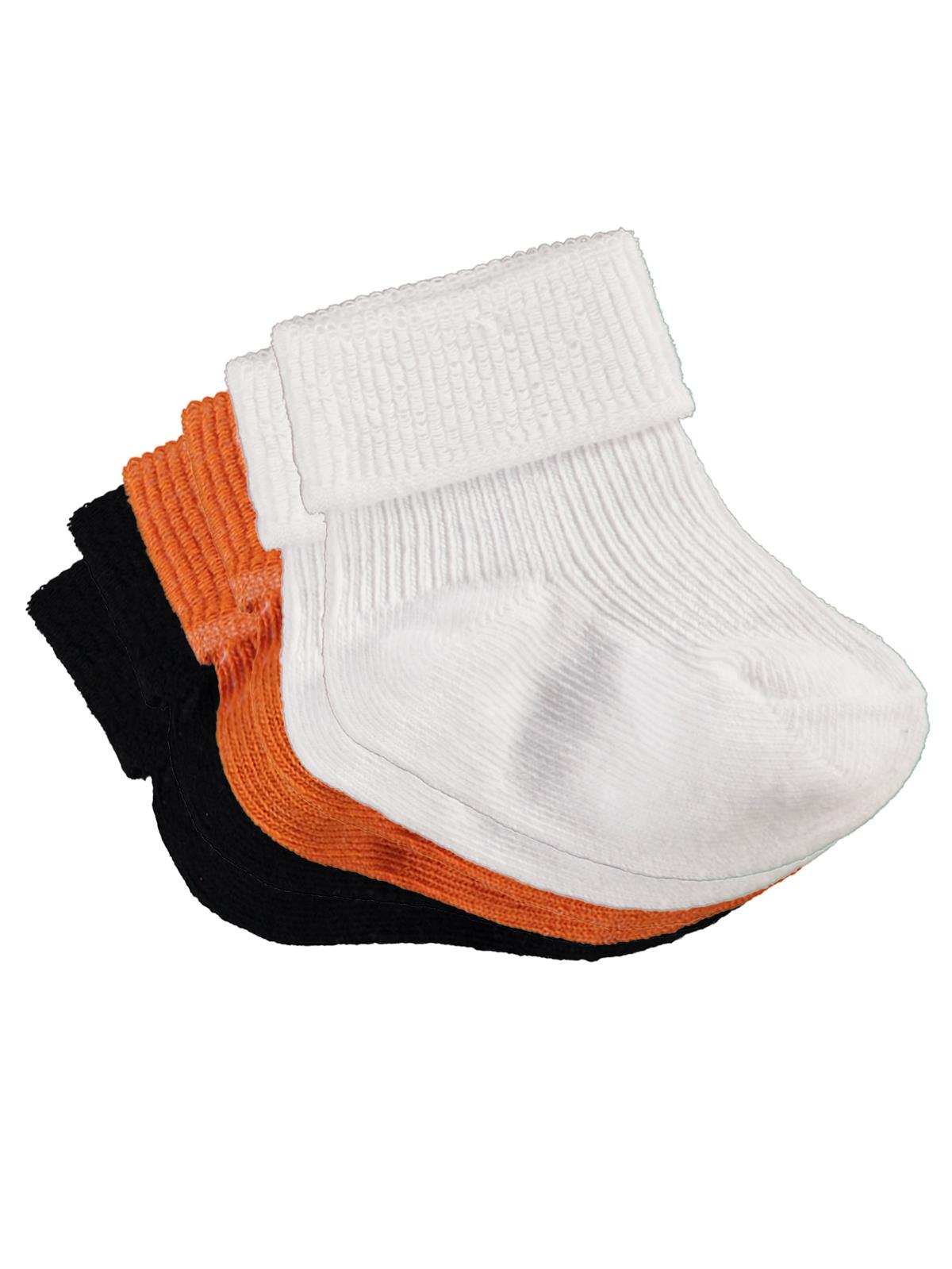 Civil Baby Classic Kıvrık 3'lü 6- Bebek Erkek Çorap Set