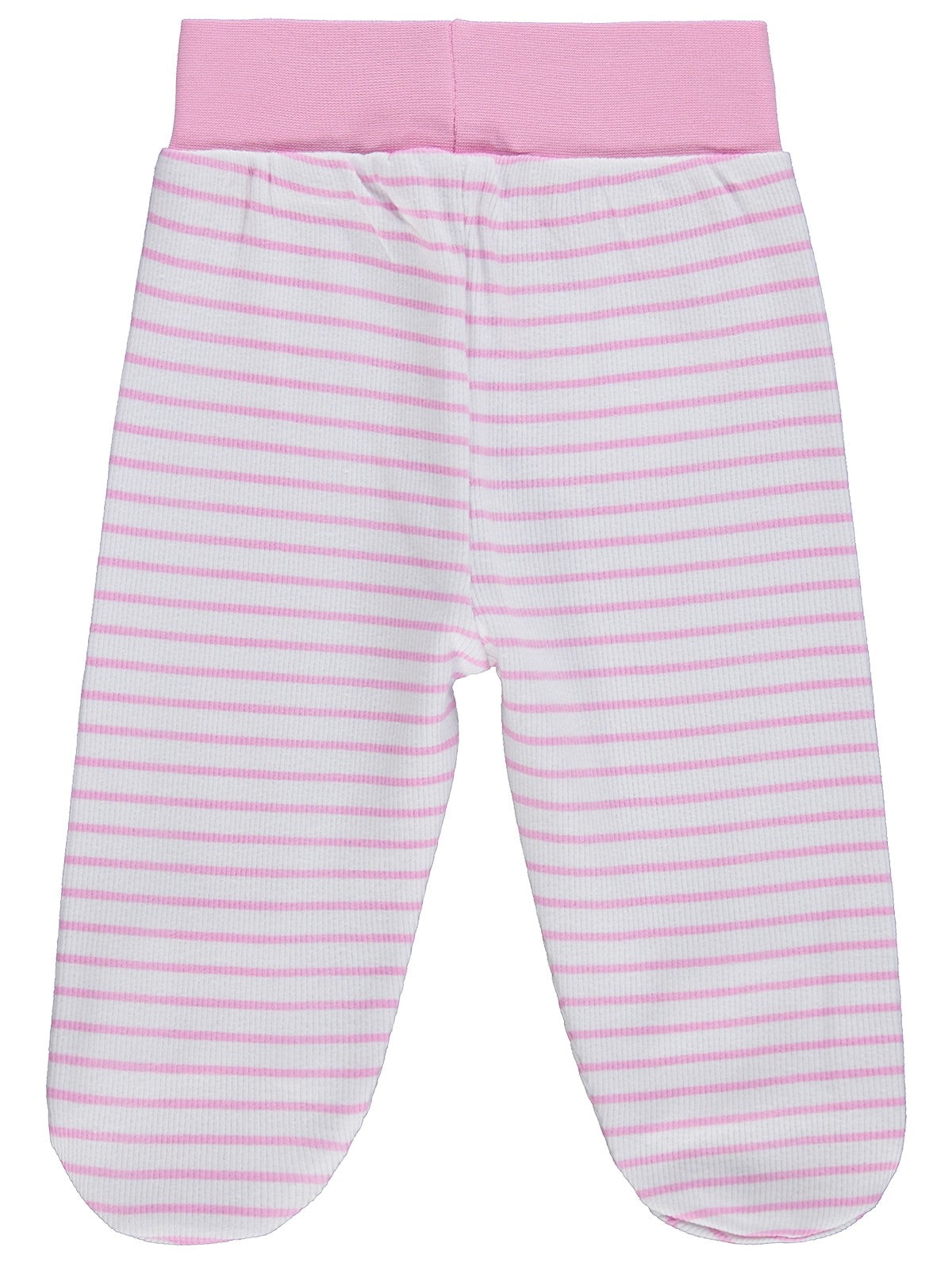 Civil Baby Çizgi Empirme 1-9 Ay Tek Alt Bebe - Beyaz