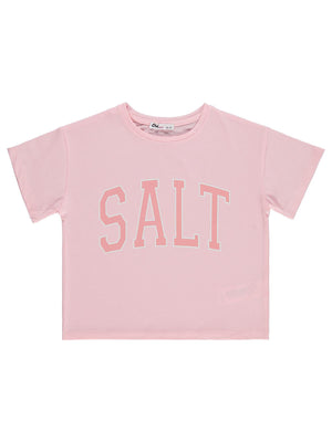 Civil Girls Salt Baskılı 6-9 Yaş Tişört - Pembe