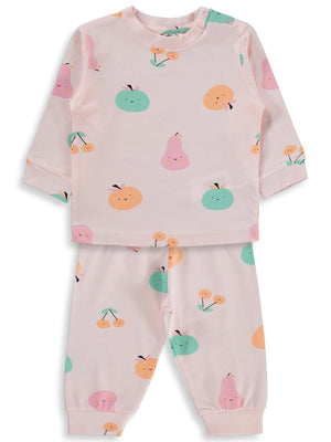 Civil Baby Meyve Empirme 6-18 Ay Pijama Takımı - Pembe