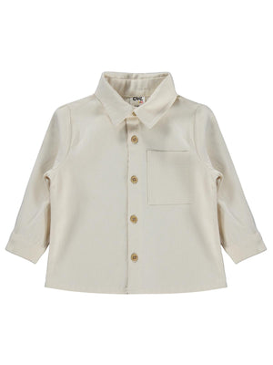 Civil Baby Basic Cepli 6-18 Ay Gömlek - Ekru