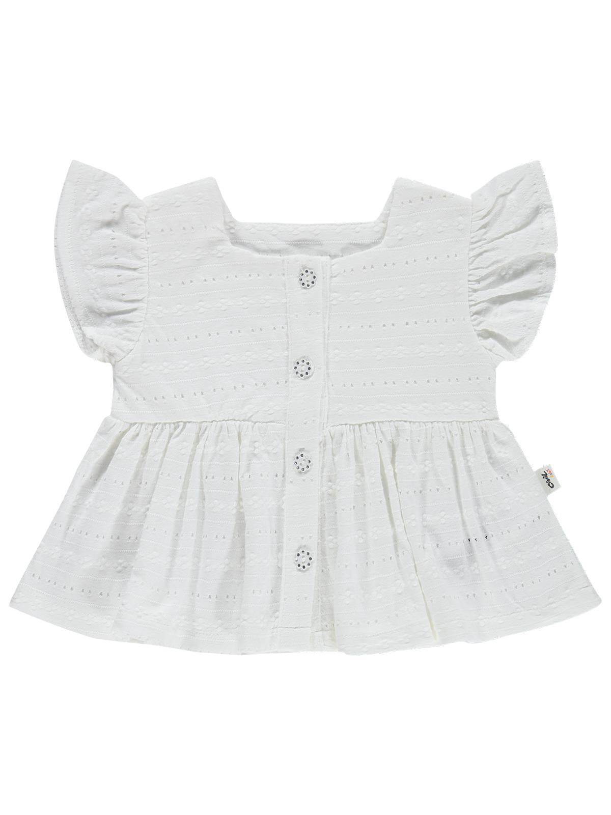 Civil Baby Brodeli Şortlu 6-18 Ay Takım - Ekru
