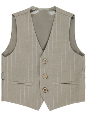 Pierre Cardin Çizgili 2-5 Yaş Yelek - Kahve