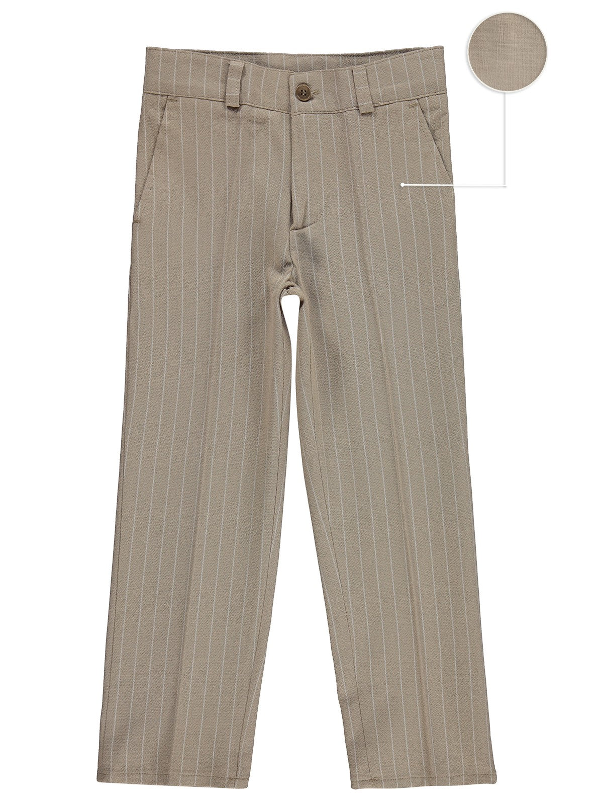 Pierre Cardin Çizgili 6-9 Yaş Pantolon - Kahve