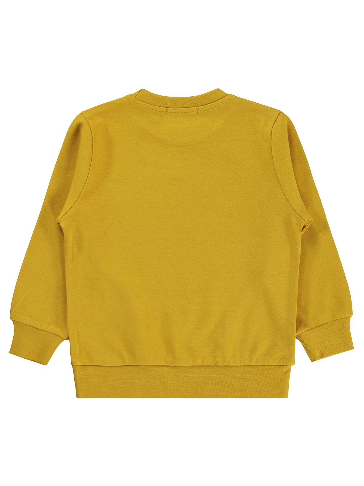 Civil Boys Kovboy Kaktüs Baskılı 2-5 Yaş Sweatshirt  - Hardal