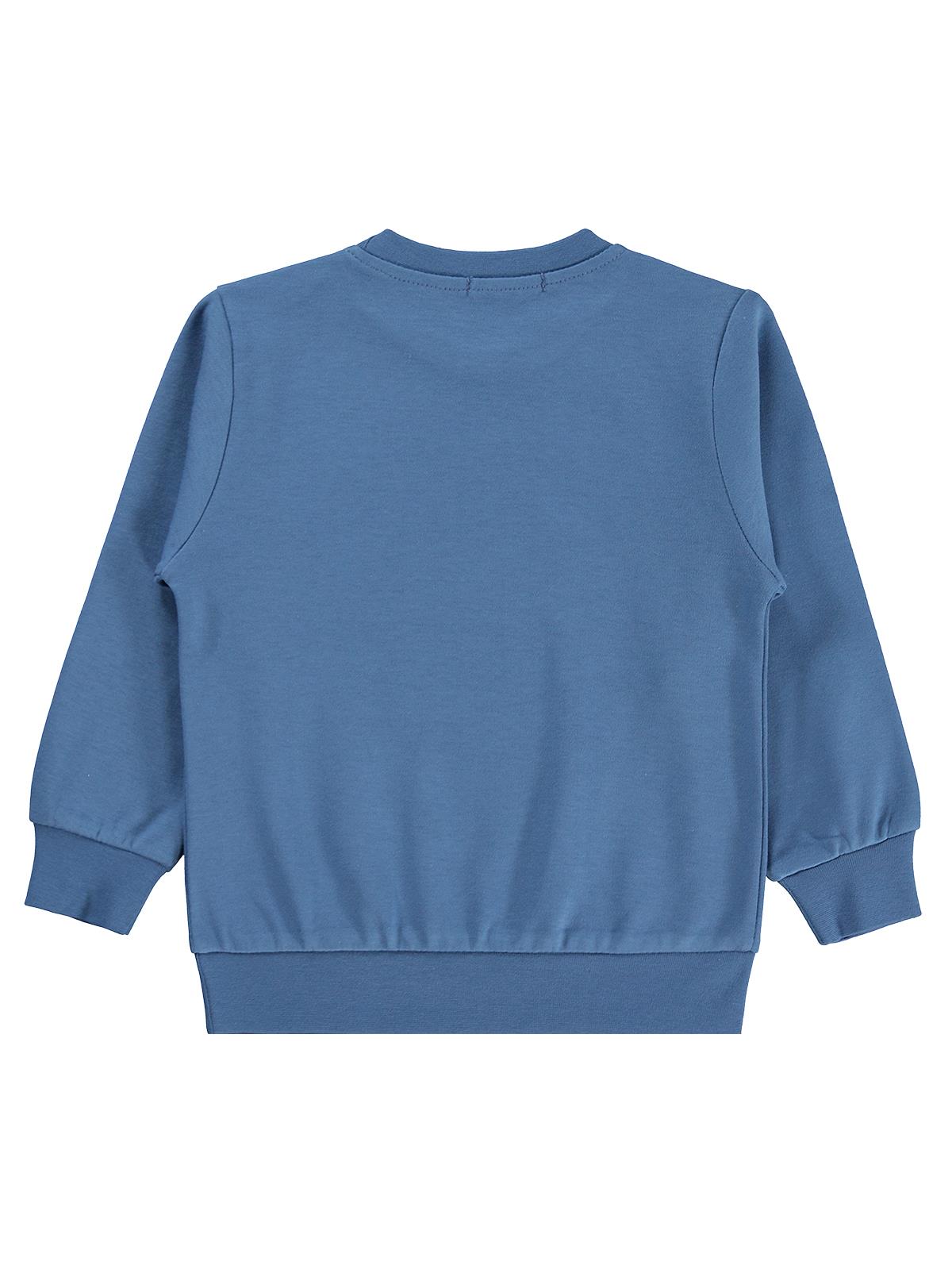 Civil Boys Kovboy Kaktüs Baskılı 2-5 Yaş Sweatshirt  - Mavi