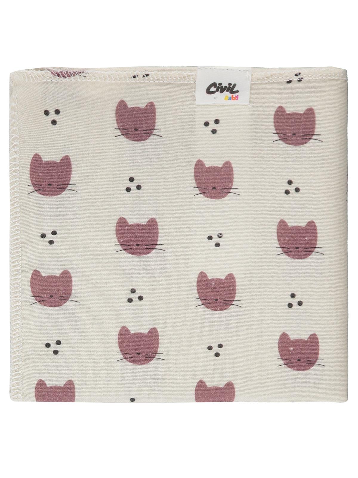 Civil Baby Kedi Empirme 75x75 Cm Battaniye - Ekru