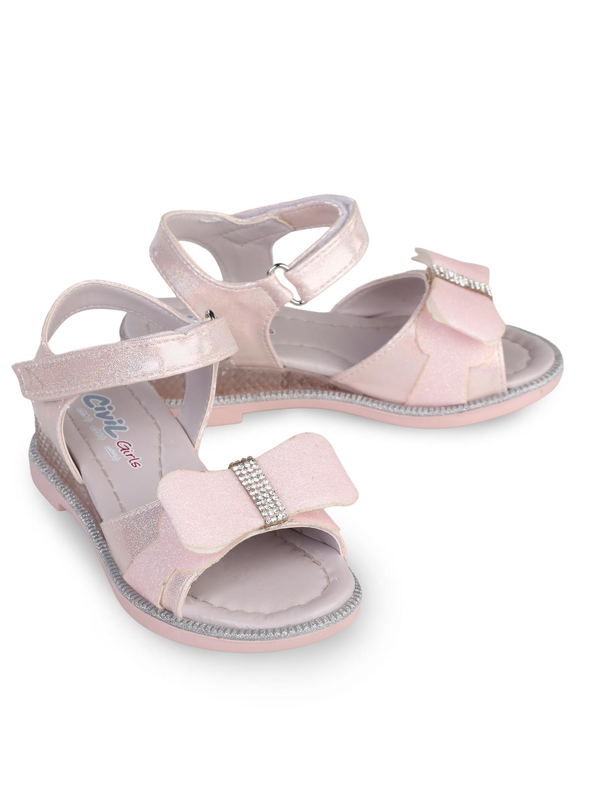 Civil Girls Fiyonk Aksesuarlı 31- Sandalet - Pudra
