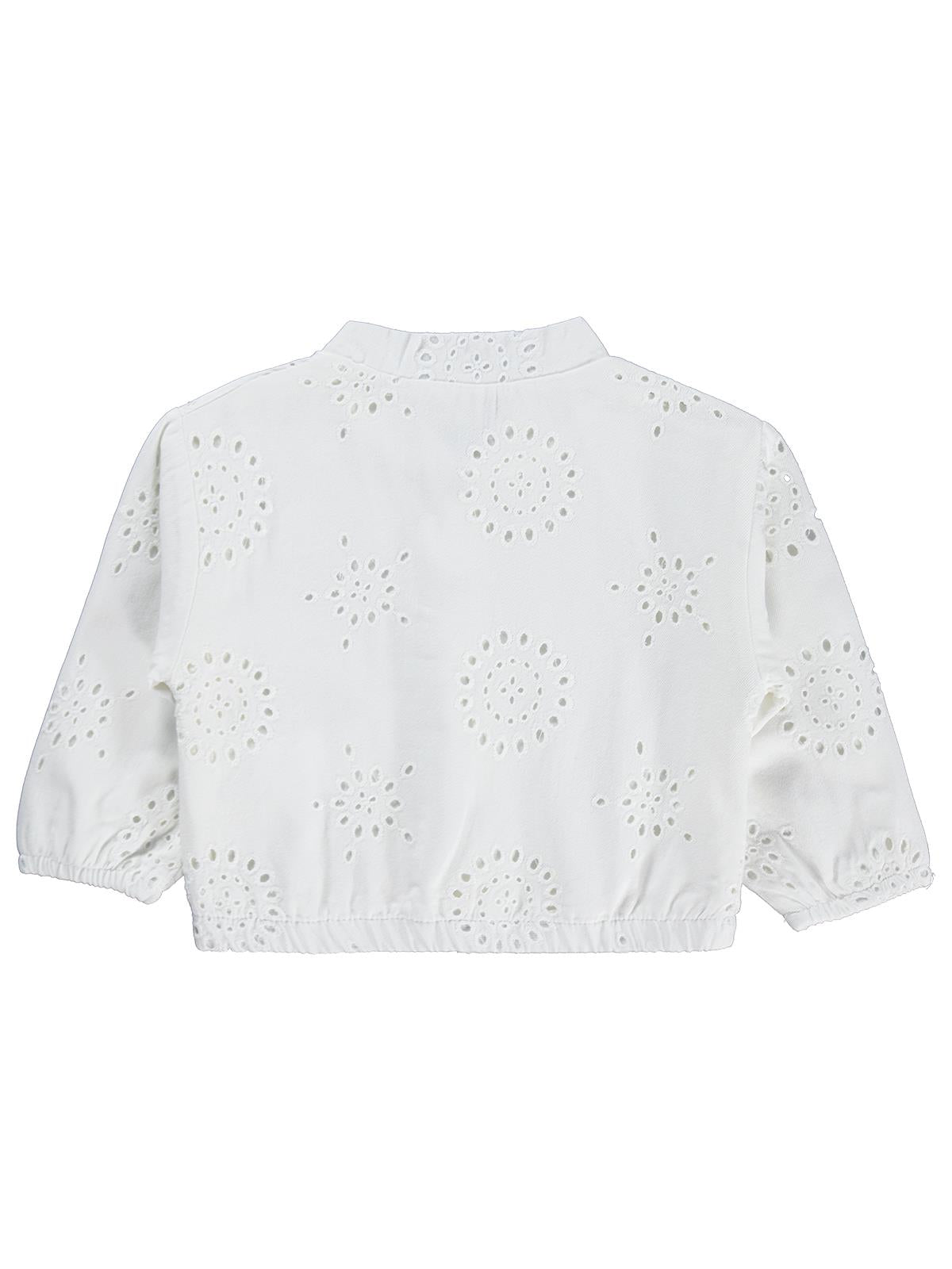 Civil Baby Fistolu Kanvas Oversize 6-18 Ay Ceket - Beyaz