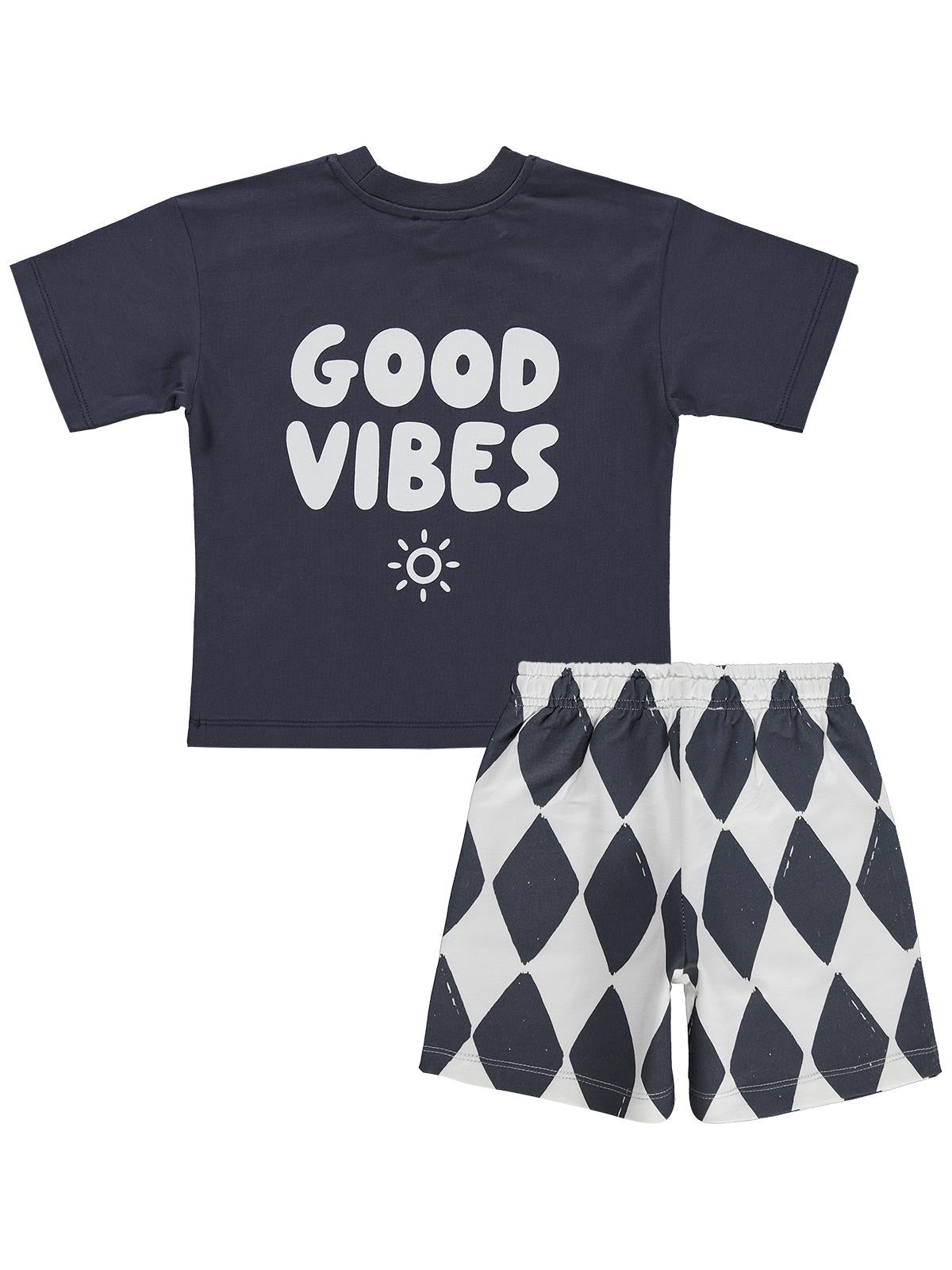 Civil Boys Cool Vibes Baskılı 2'Li 3-9 Yaş Takım - Haki
