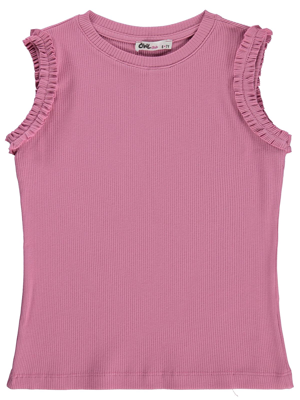 Civil Girls Kaşkorse 6-9 Yaş Tişört - Pembe