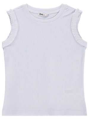 Civil Girls Kaşkorse 6-9 Yaş Tişört - Beyaz