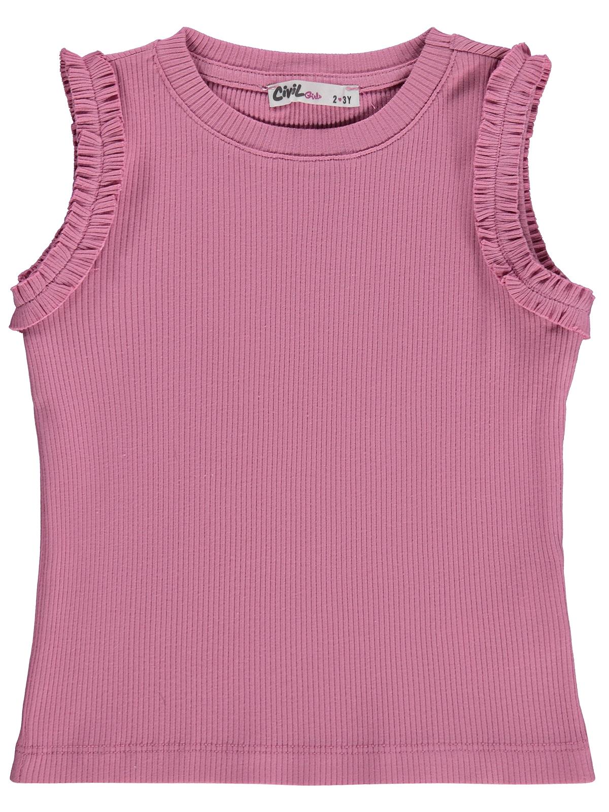 Civil Girls Kaşkorse 2-5 Yaş Tişört - Pembe