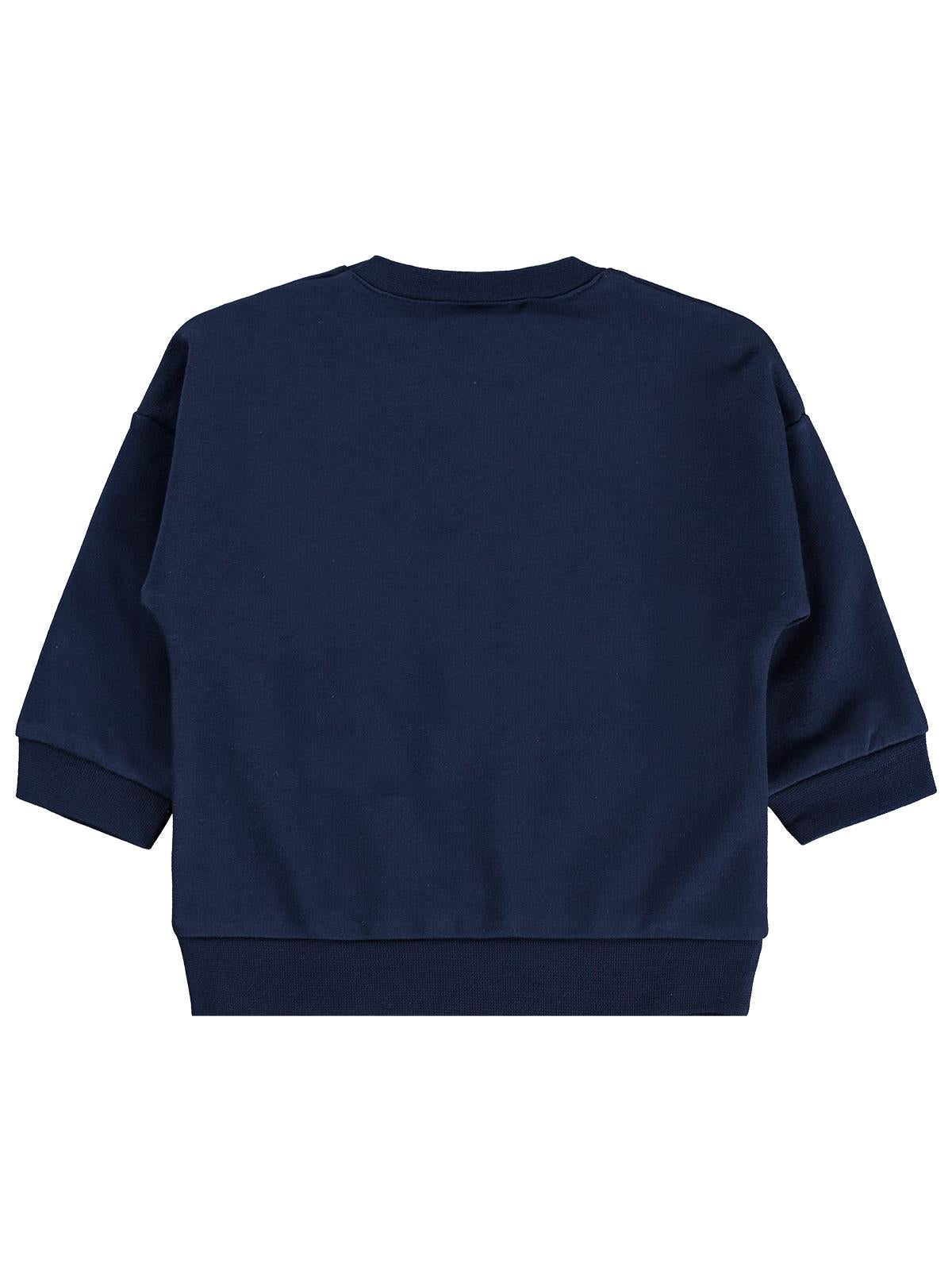 Civil Baby Tavşan Baskılı Basic 6-18 Ay Sweatshirt - Lacivert