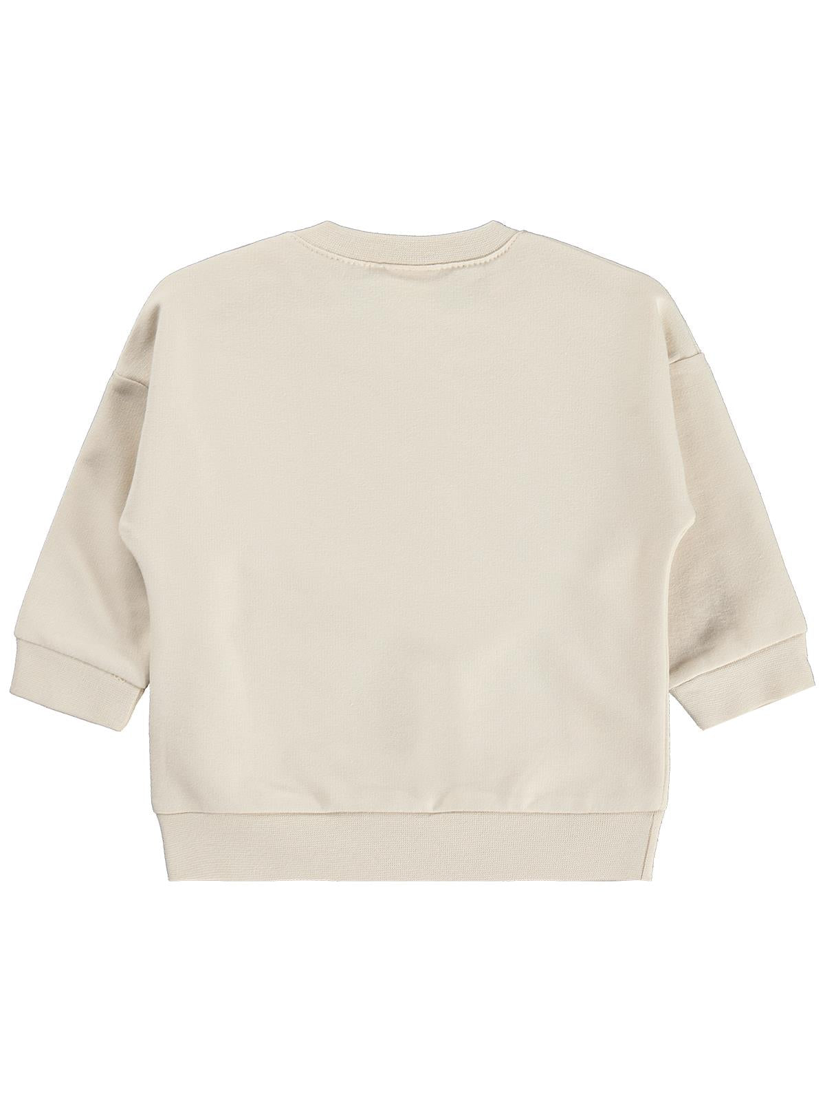 Civil Baby Tavşan Baskılı Basic 6-18 Ay Sweatshirt - Bej