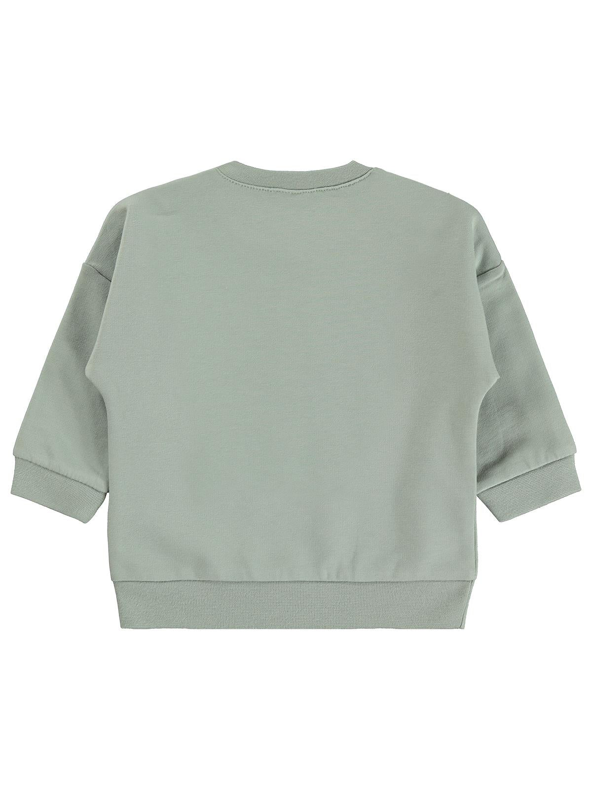 Civil Baby Tavşan Baskılı Basic 6-18 Ay Sweatshirt - Yeşil