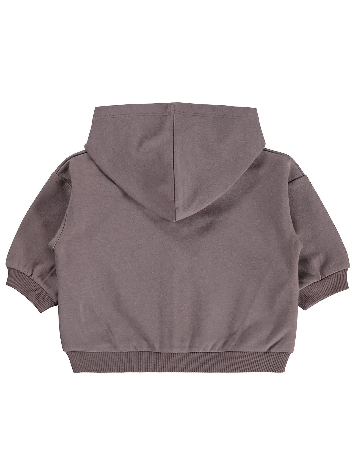 Civil Baby Çiçek Nakışlı Basic 6-18 Ay Hırka - Kahve
