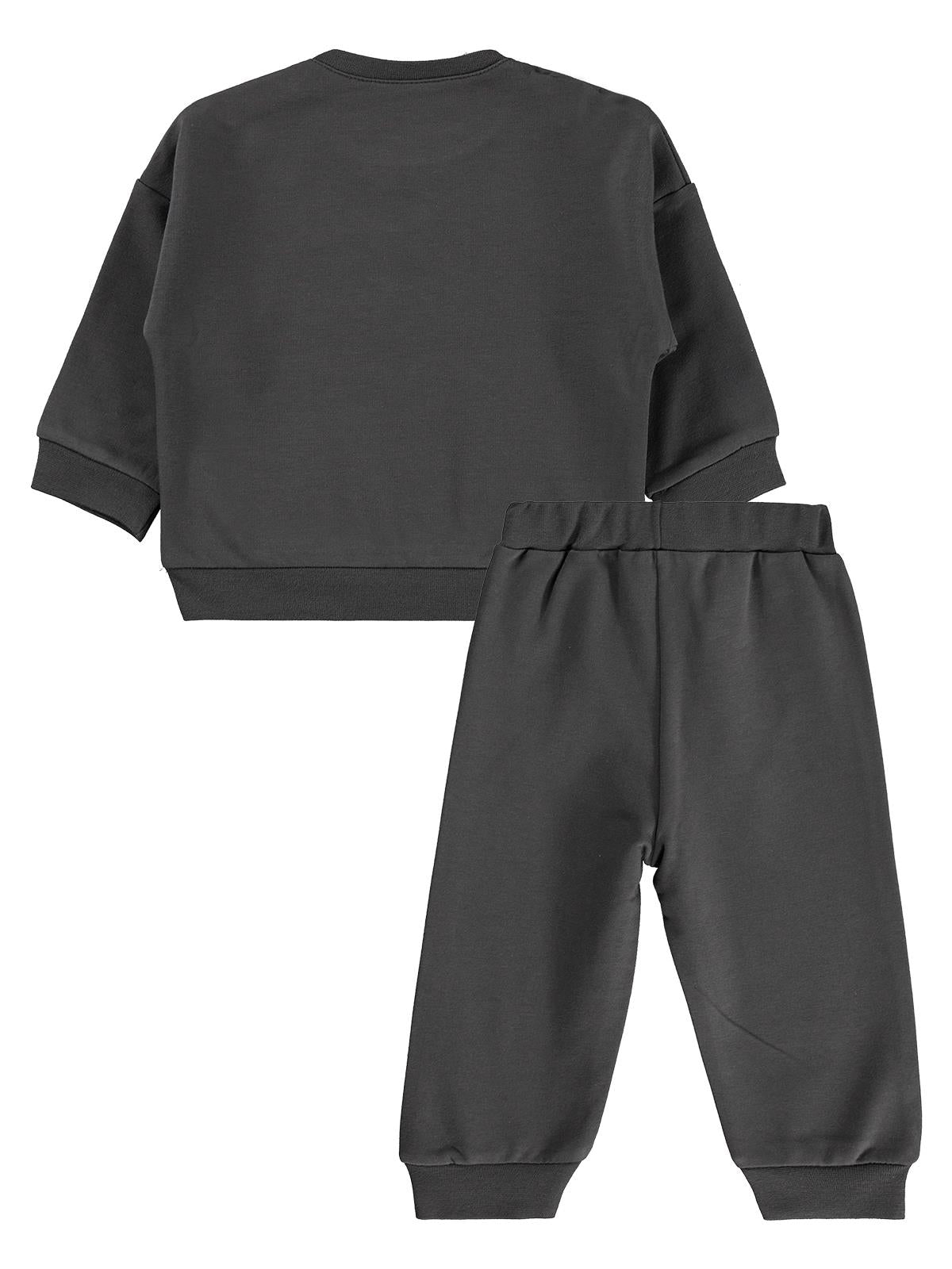 Civil Baby Tavşan Baskılı Basic 6-18 Ay Takım - Gri