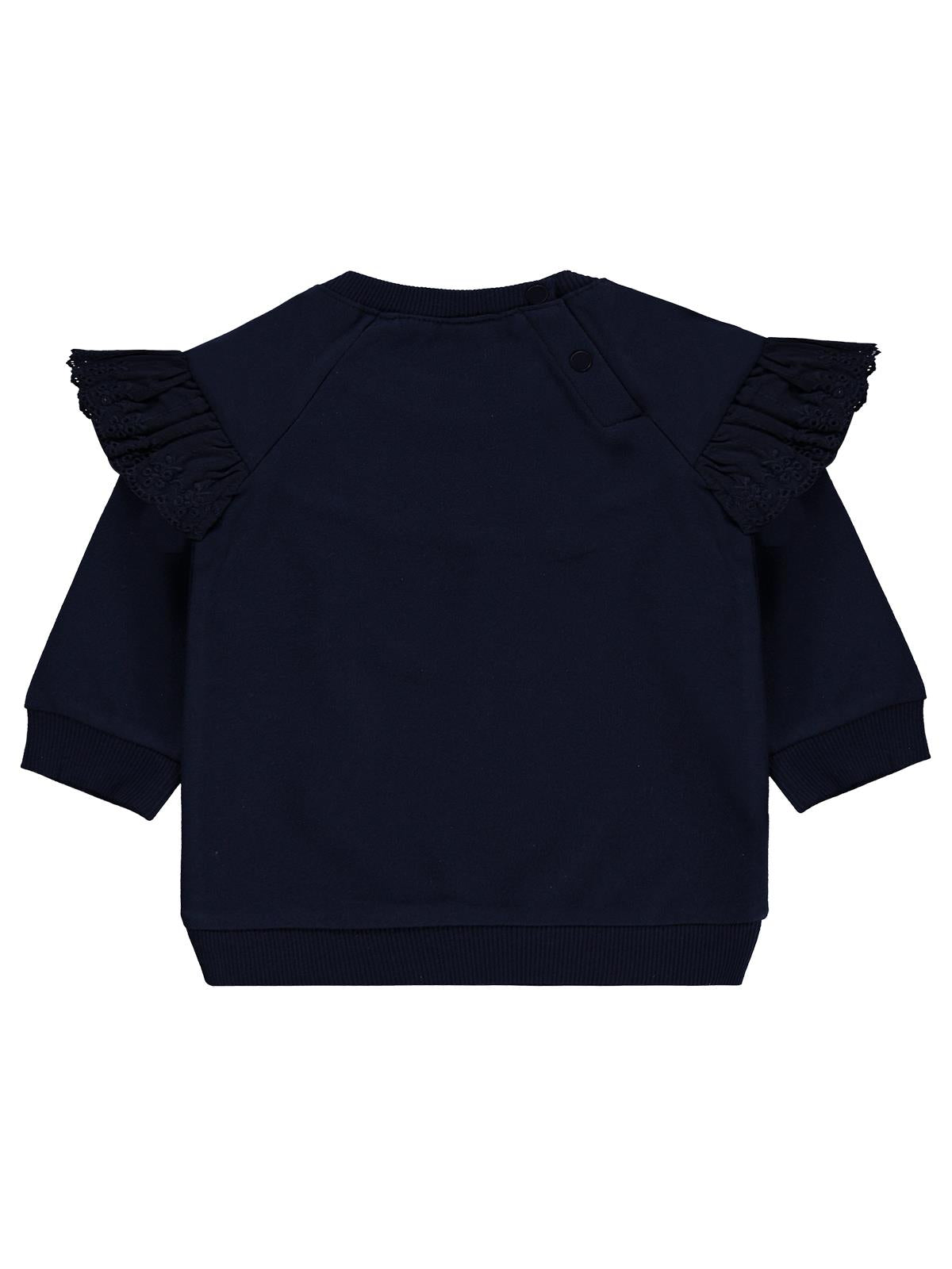 Civil Baby Fırfırlı Basic 6-18 Ay Sweatshirt - Lacivert